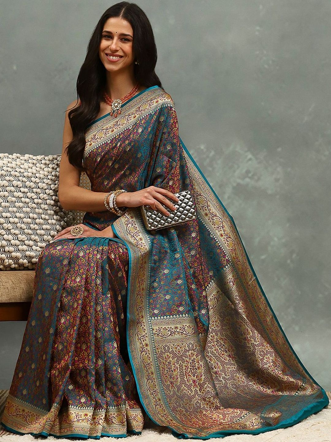 meena bazaar ethnic motifs woven design zari heavy work banarasi saree meena bazaar ethnic motifs woven design zari heavy work banarasi saree