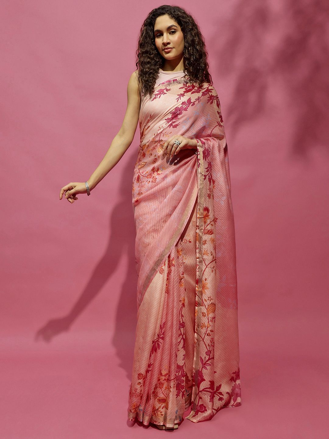 navyasa by liva floral printed saree navyasa by liva floral printed saree