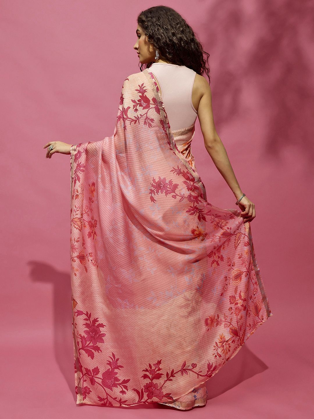 navyasa by liva floral printed saree navyasa by liva floral printed saree